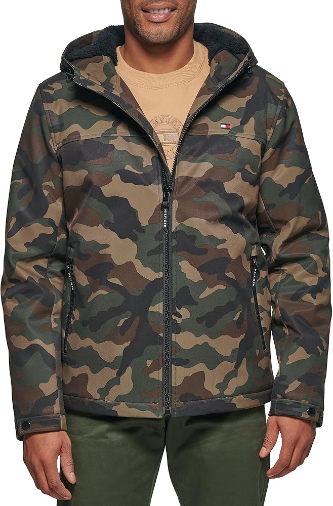 ジャケット・アウター supplier camouflage hooded blouson Tommy Hilfiger Mens Blouson Jacket, Camouflage, Large US : Amazon